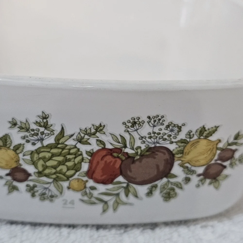 Vintage Spice of Life Corningware  Set of 2 serving dishes